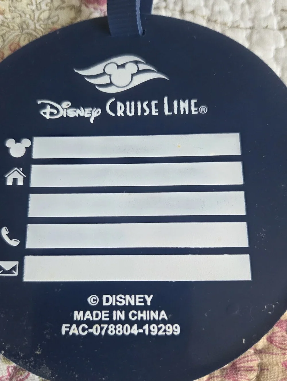 Castaway Club Member Navy Luggage Tags Set